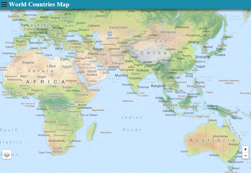 Schermata World Countries Map 3