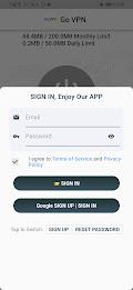 Go VPN - Google One-Key SignIn Schermafbeelding 0