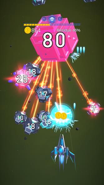 Dust Settle 3D - Galaxy Attack Mod Tangkapan skrin 2