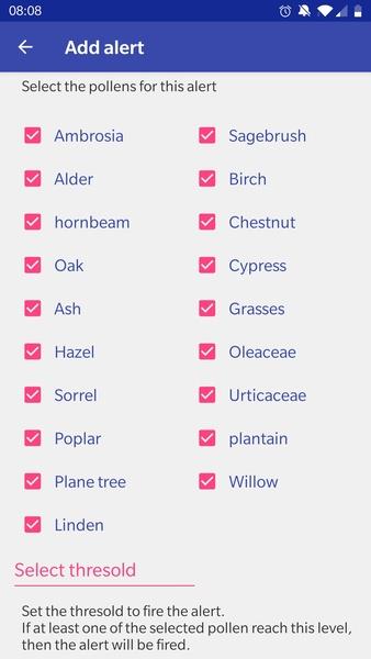 Alert Pollen应用截图第2张