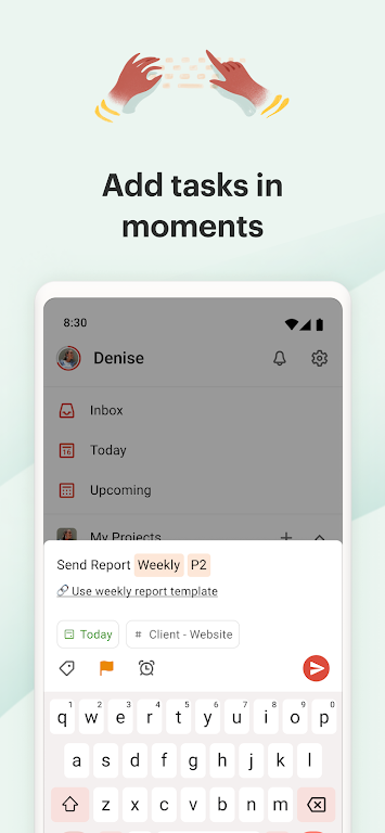 Todoist Zrzut ekranu 3