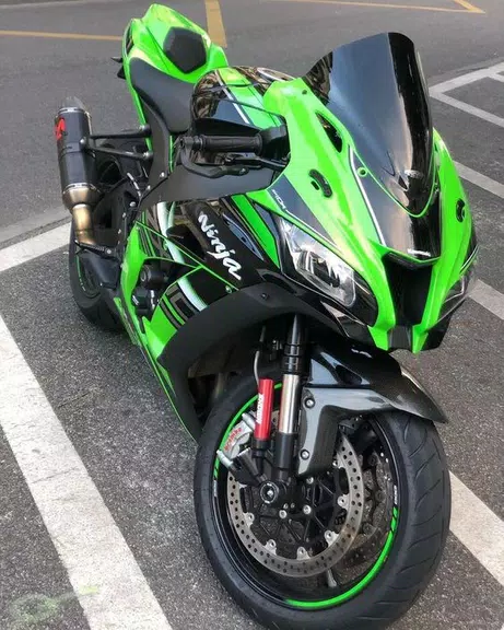 Kawasaki Ninja ZX10r Wallpaper Schermafbeelding 2