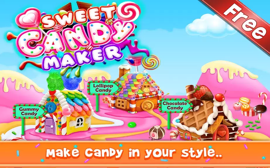 Sweet Candy Maker - Candy Game Ảnh chụp màn hình 0