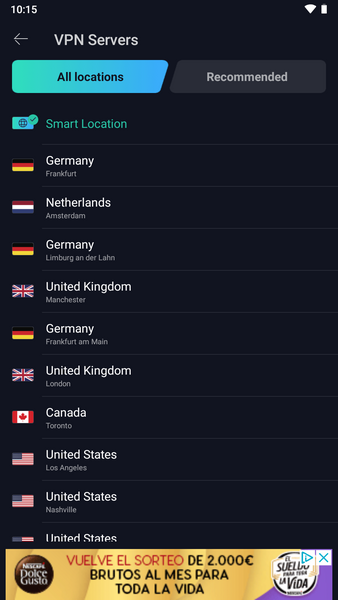 VPN Proxy Master ဖန်သားပြင်ဓာတ်ပုံ 1