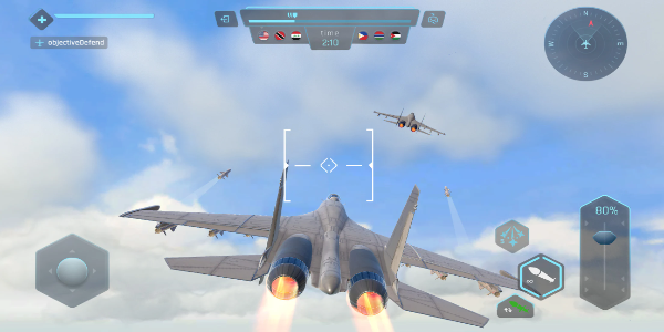 Sky Warriors: Airplane Games Ekran Görüntüsü 0