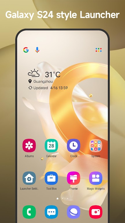 Cool S24 Launcher Galaxy OneUI Mod ဖန်သားပြင်ဓာတ်ပုံ 0