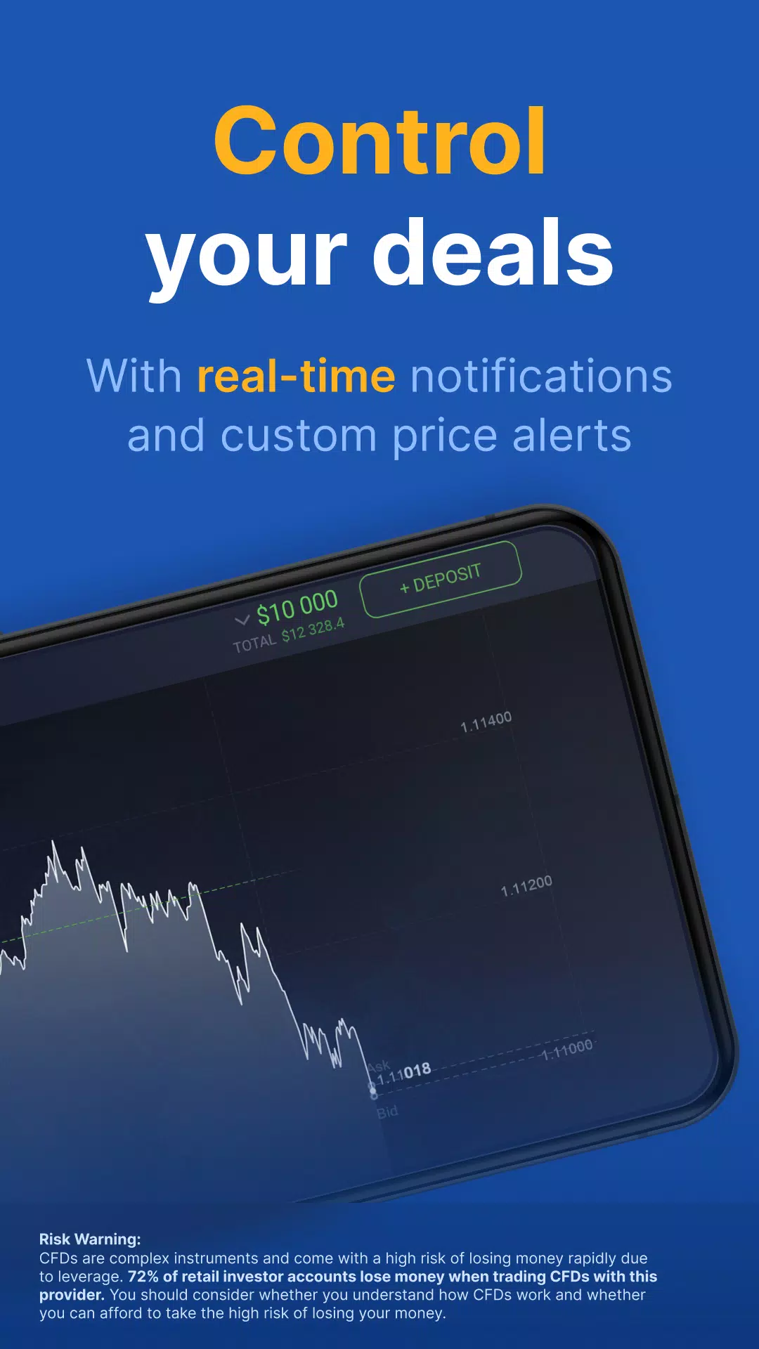 IQ Option 经纪商：在线交易应用截图第2张
