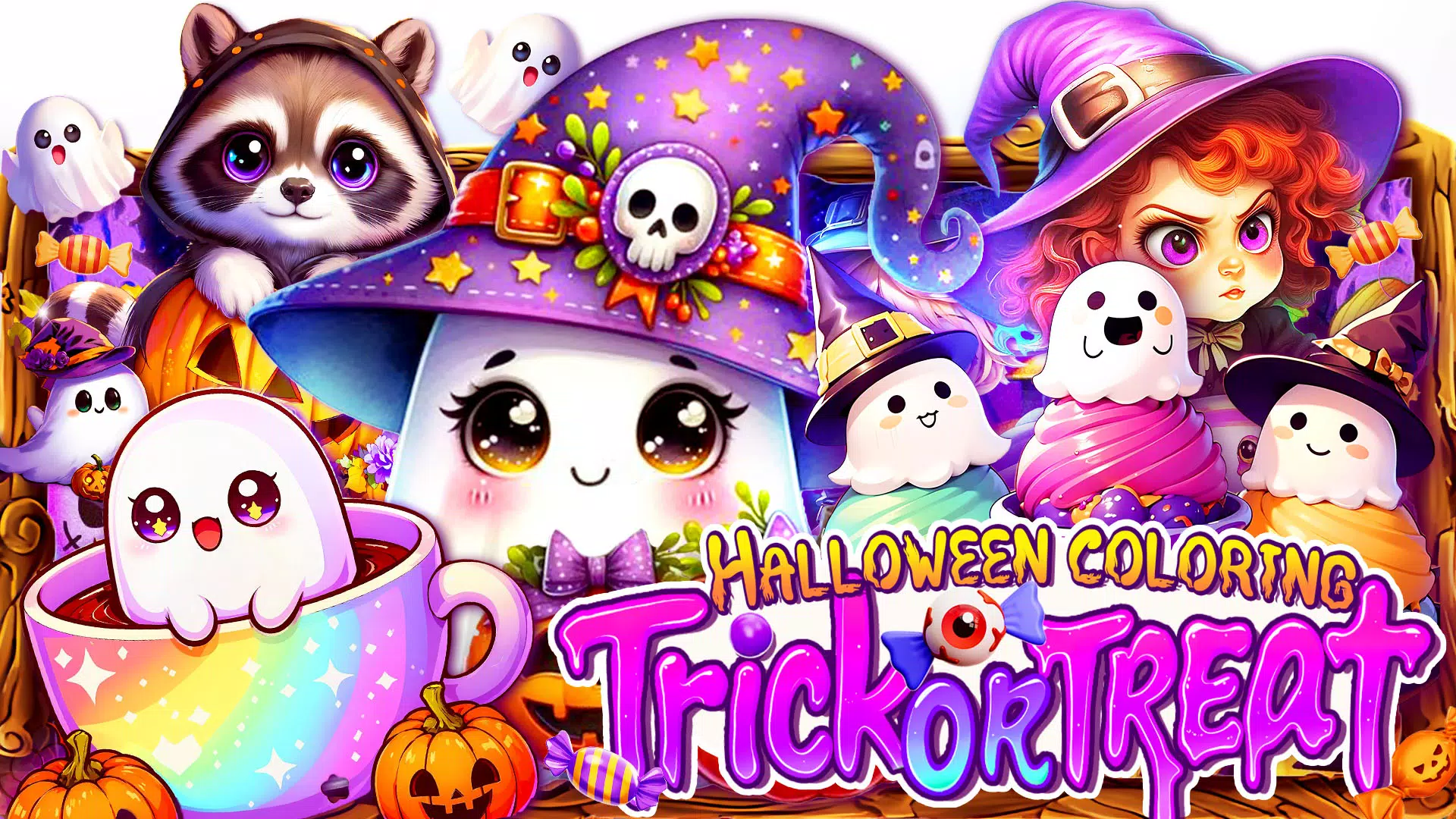 Halloween Trick or Treat Color Schermafbeelding 1