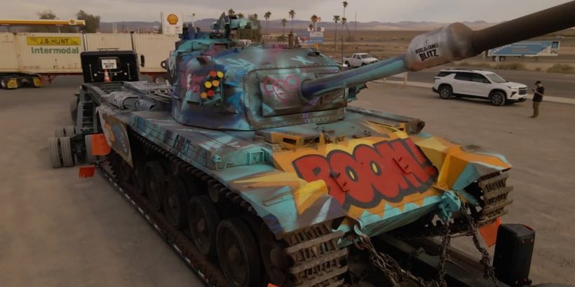 Giant 'World of Tanks Blitz' Tank Rolls Through Europe for IRL Experience