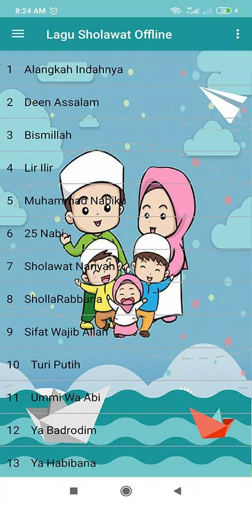 Lagu Sholawat & Anak Muslim Schermafbeelding 1