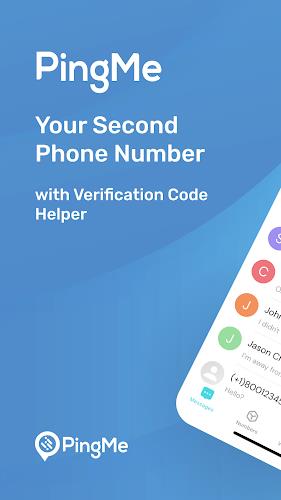 PingMe Second Phone Number App Ekran Görüntüsü 0