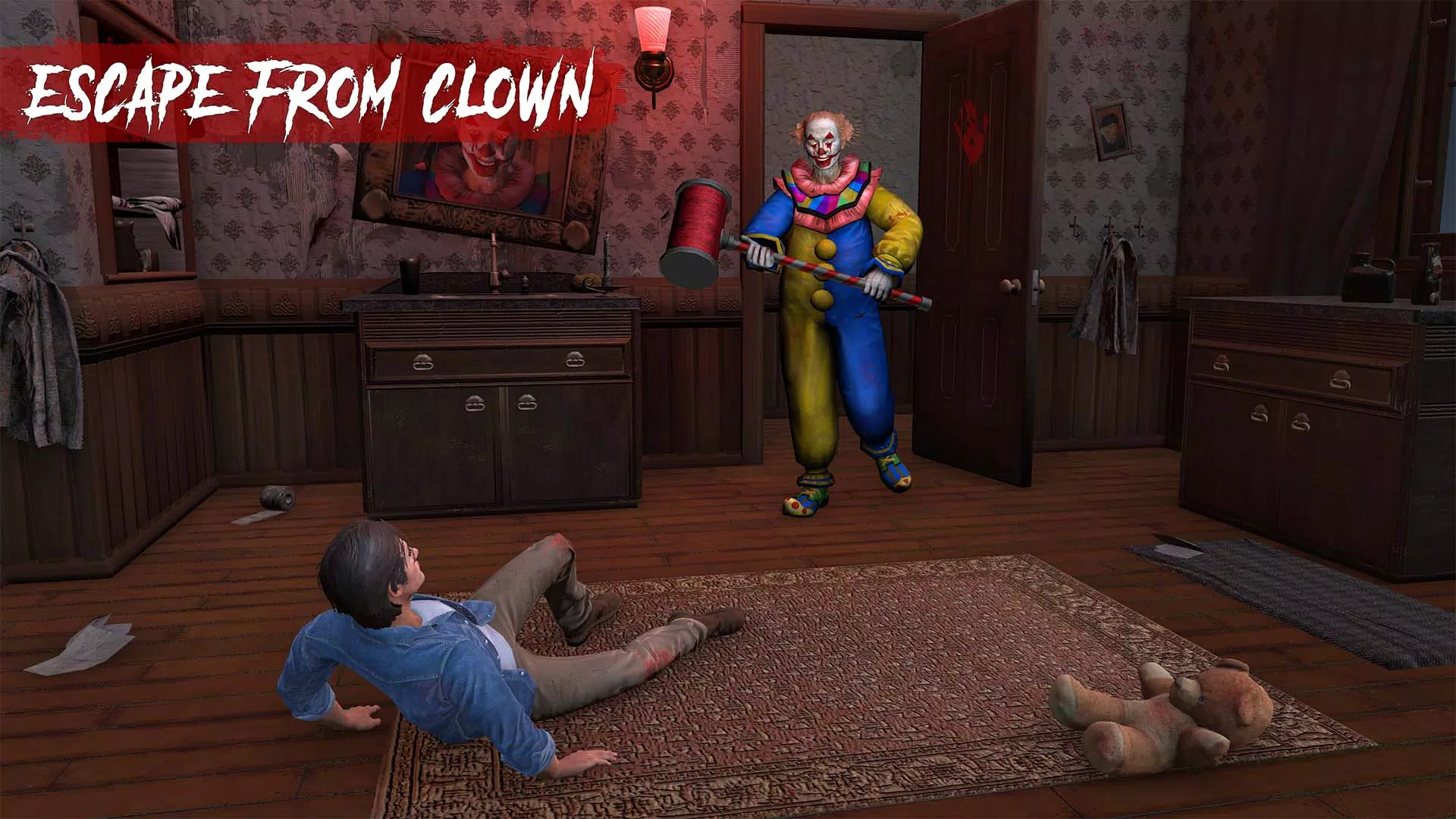 Scary Clown - Horror Game 3D स्क्रीनशॉट 1