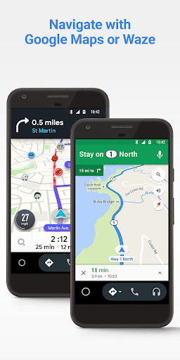 Android Auto – Google Maps, Media & Messaging應用截圖第2張