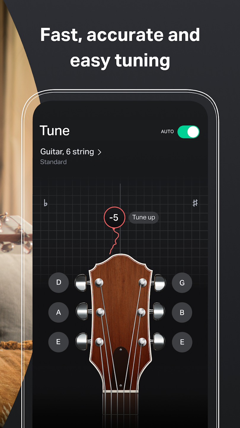 Schermata Guitar Tuner Free - GuitarTuna 0