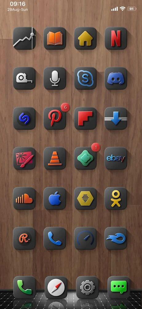 Shiiny Icon Pack Mod Ekran Görüntüsü 0