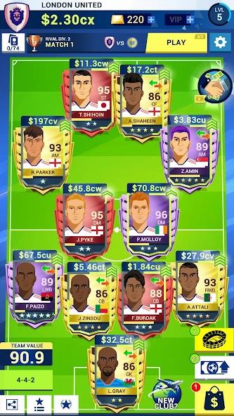 Idle Eleven - Soccer tycoon Mod Schermafbeelding 0