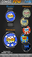 Comic Pow HD Watch Face Скриншот 0