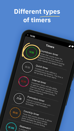 MultiTimer: Multiple timers Schermafbeelding 1