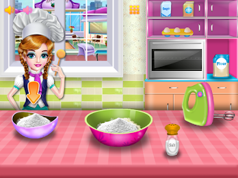 Girls cooking special cake Screenshot 3