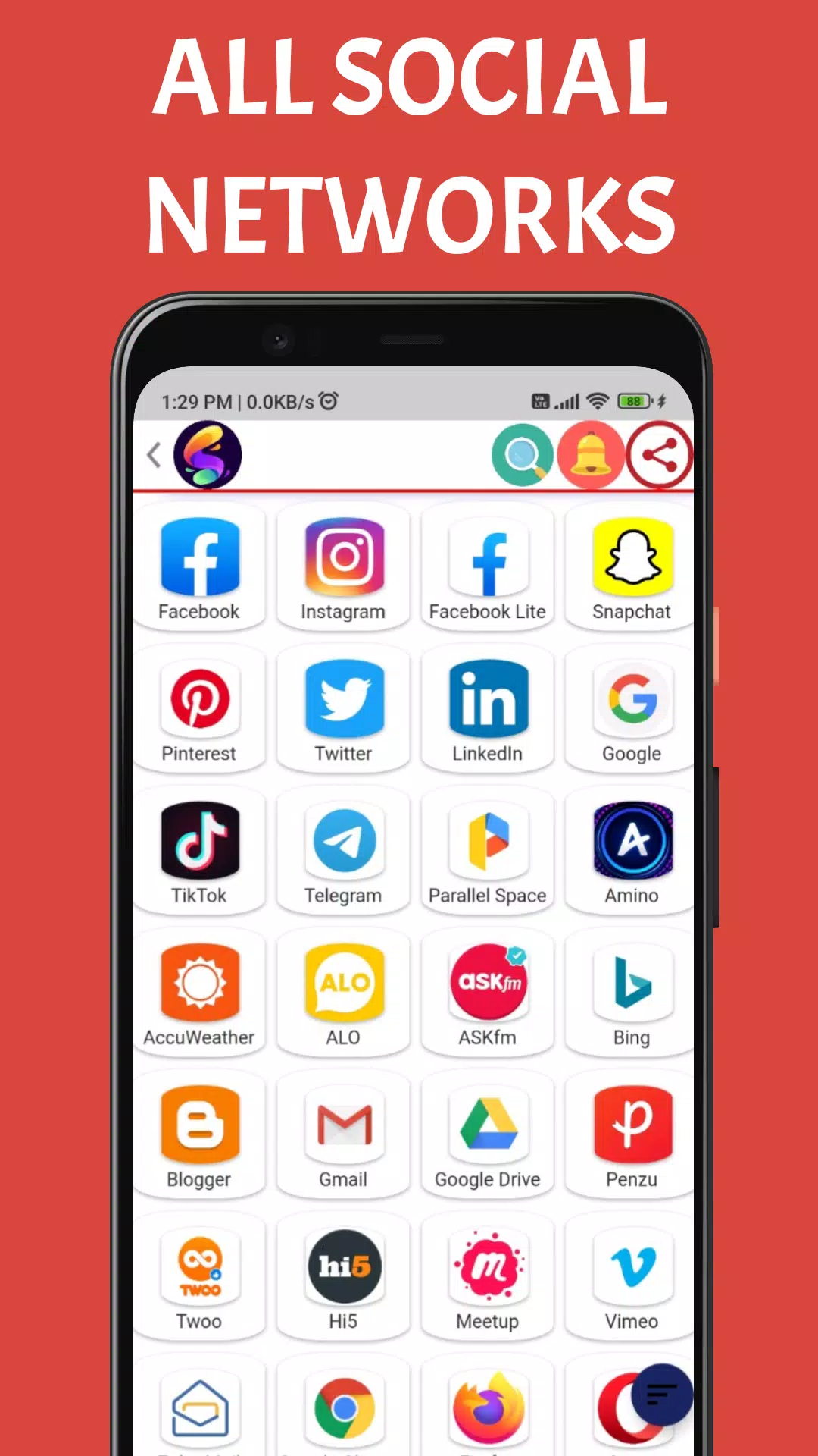 Snowzo : All Social Media Apps Tangkapan skrin 1