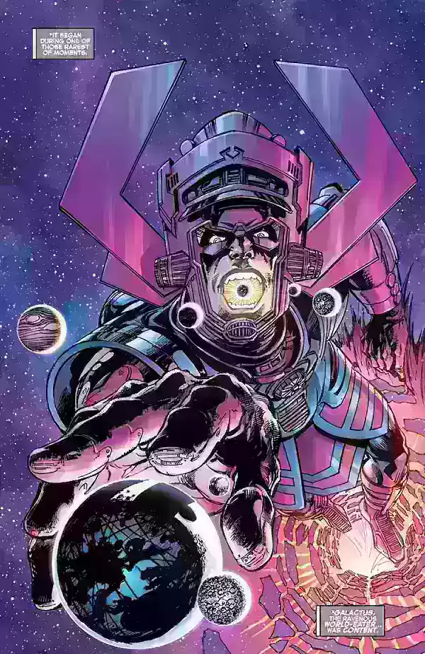 Galactus consuming a planet