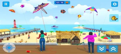 Kite Game Kite Flying स्क्रीनशॉट 2