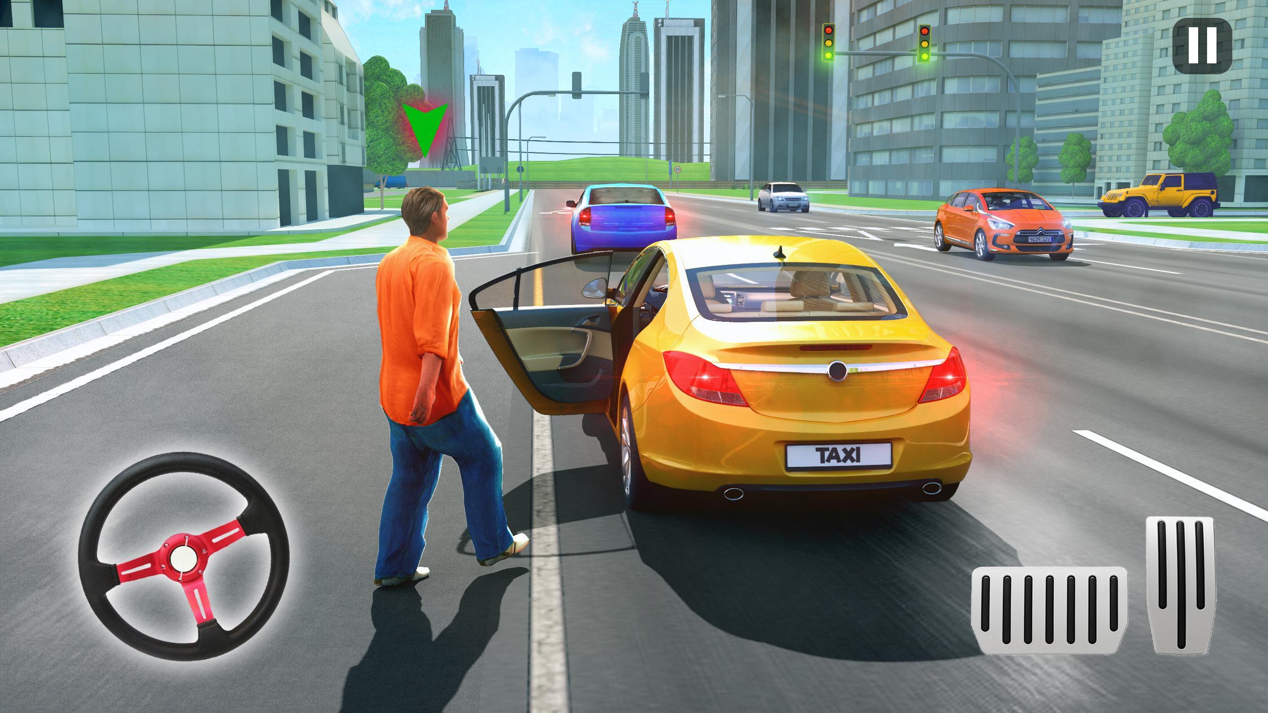 US City Taxi Games - Car Games Zrzut ekranu 1