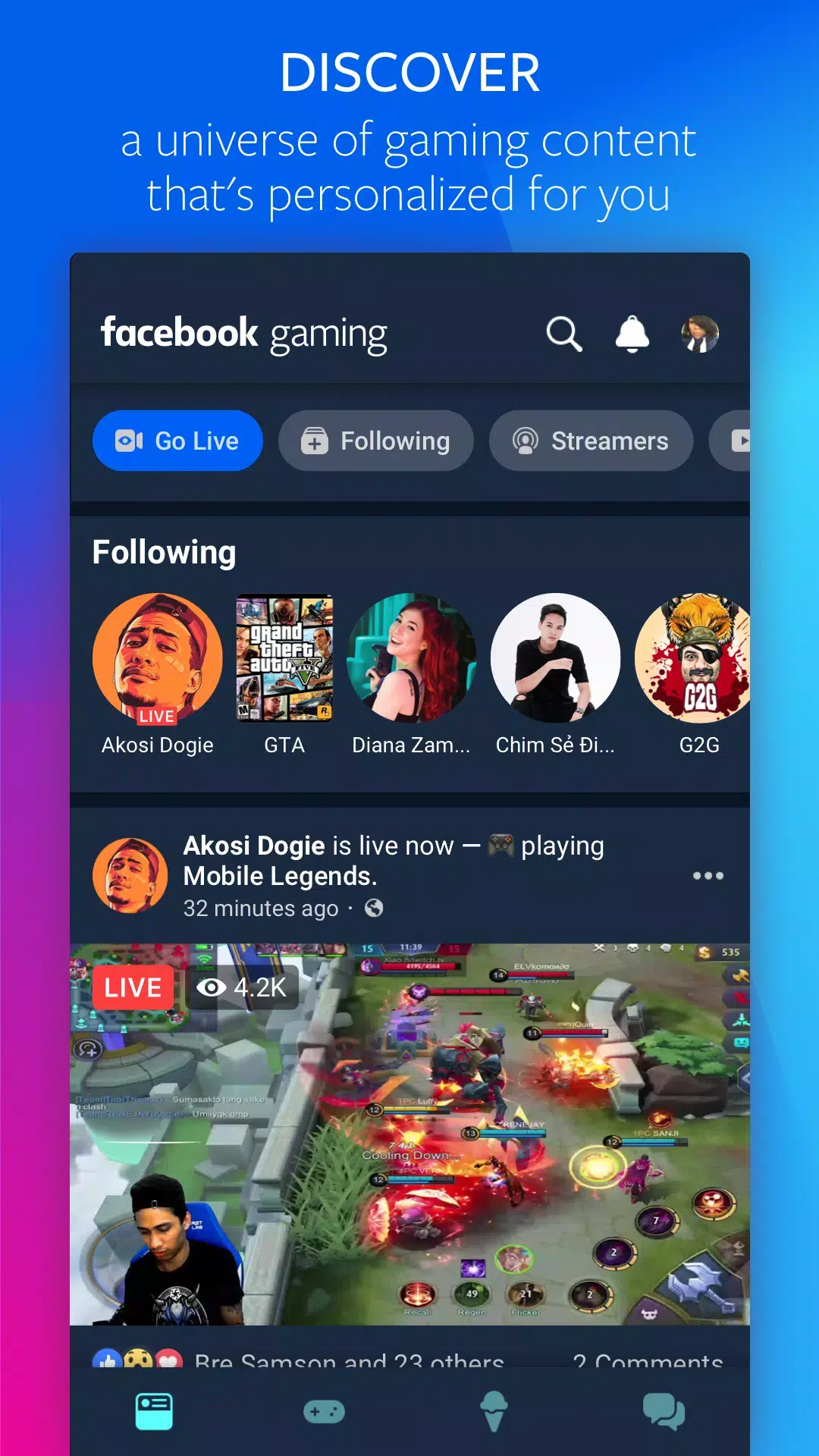 FaÇebook Gaming: Play, Watch, Ảnh chụp màn hình 1