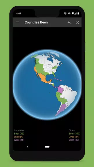 Countries Been: Visited Places应用截图第0张