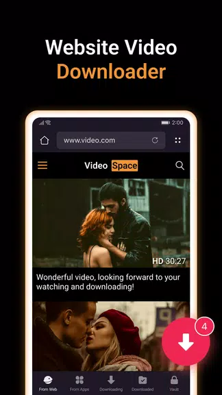 X Video Downloader & Player Captura de tela 0