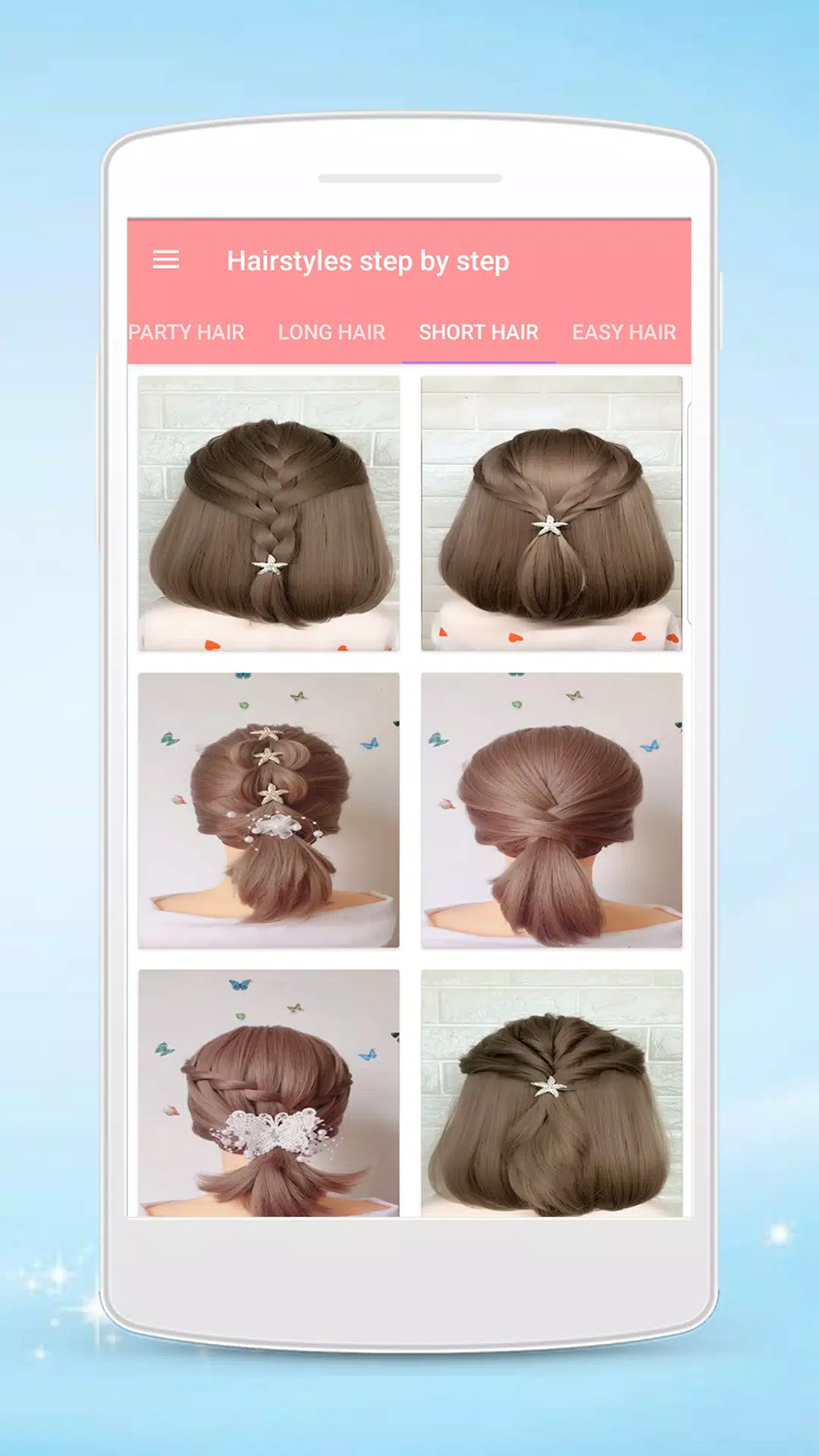 Hairstyles step by step ภาพหน้าจอ 1