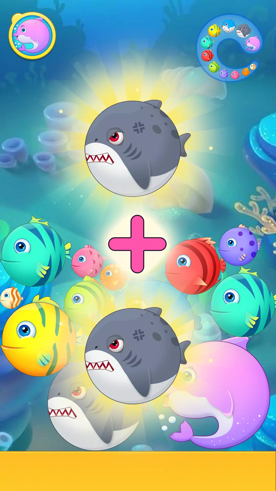 Sea Animals - Merge Game Ekran Görüntüsü 1