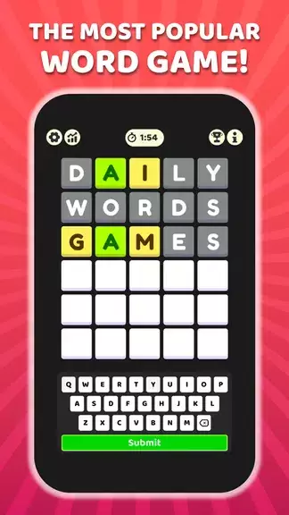 W Challenge - Daily Word Game Schermafbeelding 0