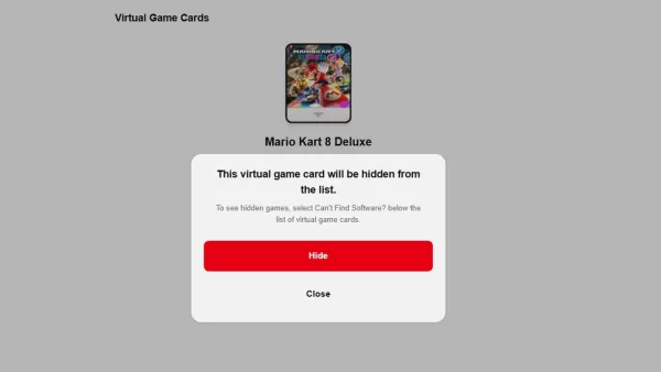 A Nintendo revela um novo sistema de cartões de jogo virtual para esconder as cartas de jogo