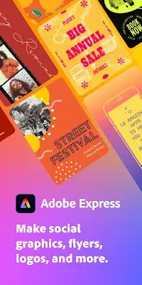 Adobe Express: Graphic Design ภาพหน้าจอ 0