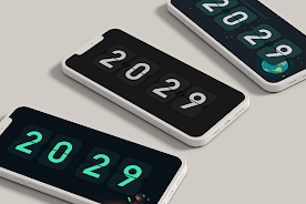 Flip clock & floating widget Скриншот 2