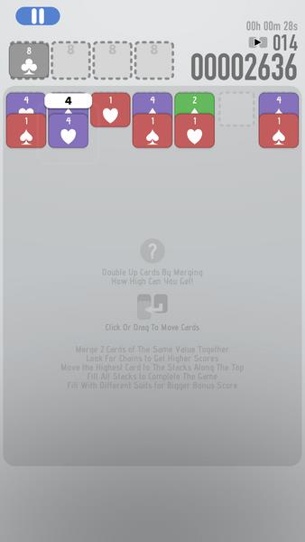 Double Up Solitaire ဖန်သားပြင်ဓာတ်ပုံ 1