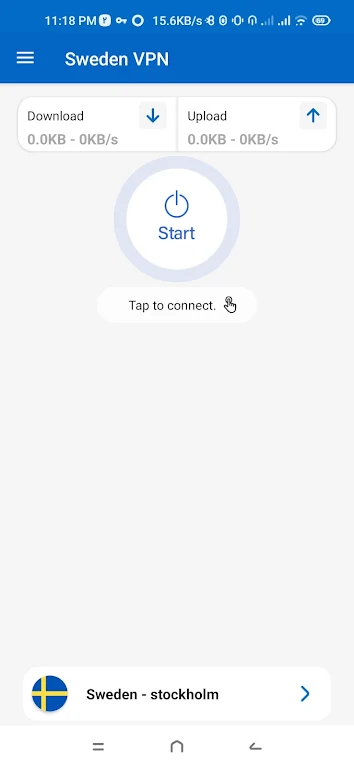 Sweden VPN - Fast & Secure Captura de pantalla 1