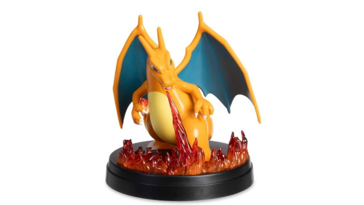 Pokémon TCG Charizard Statue and Cards