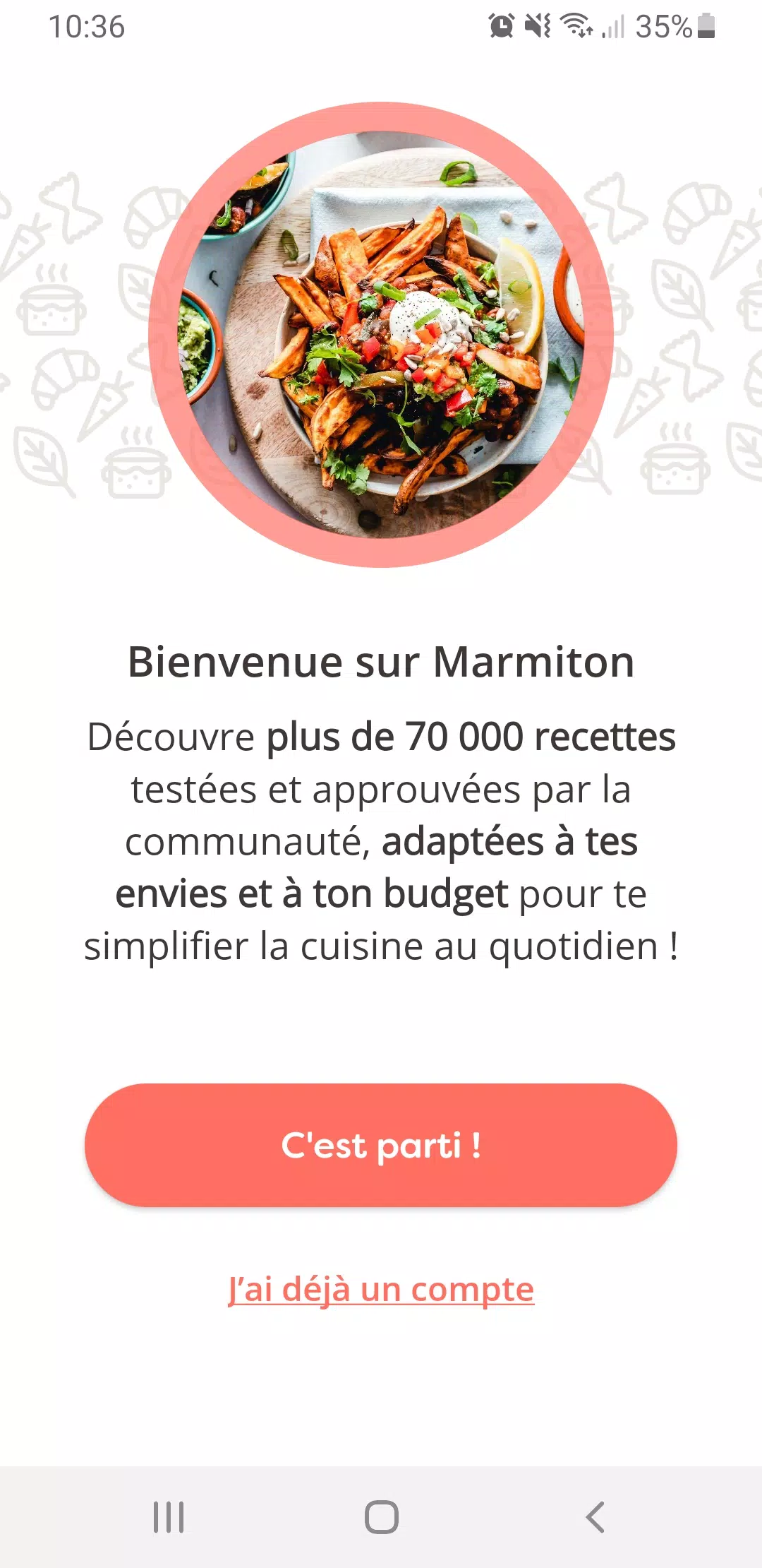 Marmiton, recettes de cuisine ဖန်သားပြင်ဓာတ်ပုံ 0