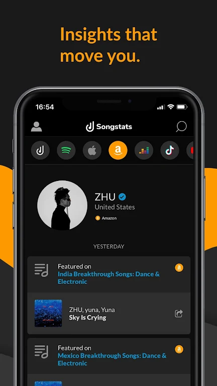 Songstats: Music Analytics Zrzut ekranu 1