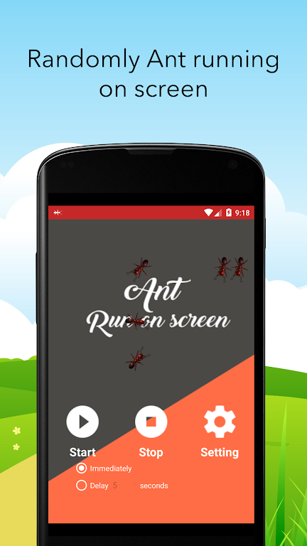 Ant Run on Screen Prank Captura de pantalla 0