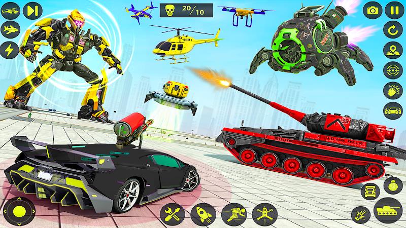 Army Tank Robot Car Games: Tangkapan skrin 3