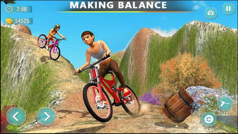 Offroad Bicycle Bmx Stunt Game Скриншот 2