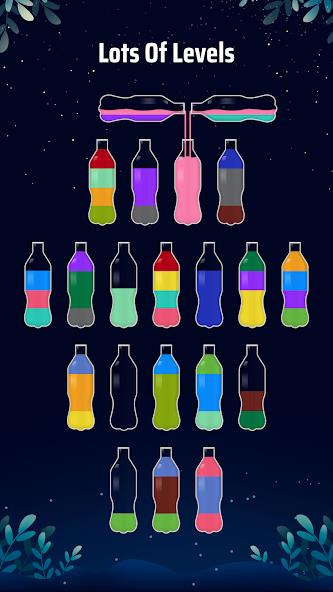 Water Sort Puzzle - Color Soda Mod Schermafbeelding 2