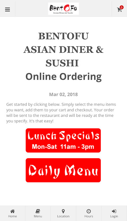 BentoFu Asian Diner & Sushi スクリーンショット 0