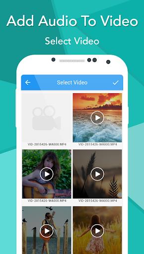 Add Audio To Video Ảnh chụp màn hình 1