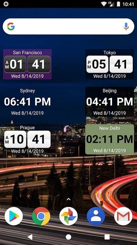 World Clock Widget 2023 Pro Ekran Görüntüsü 1