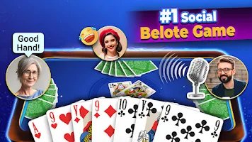 VIP Belote - Belote Online スクリーンショット 1