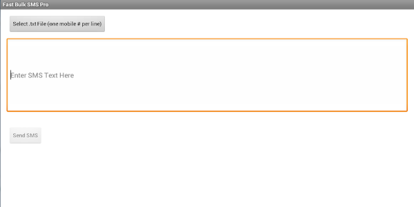 Fast Bulk SMS Pro 스크린샷 0